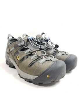 Keen Womens Size 7 Steel Toe Hiker Shoes ASTM F2413-11 Brown/Gray